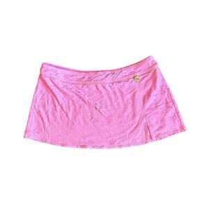 Vintage Micro Mini Skirt Monogram with Slit